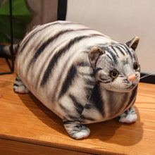 Load image into Gallery viewer, Realistic Chubby Fat Silver Tabby Cat Plush Toy - Big Fat Sausage Cat-Stuffed Animals-Cat Memorial Gifts,Cats,Stuffed Animal,Tabby Cat-6