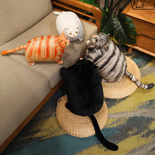 Load image into Gallery viewer, Realistic Chubby Fat White Cat Plush Toy - Big Fat Sausage Cat-Stuffed Animals-Cat Memorial Gifts,Cats,Stuffed Animal,White Cat-9