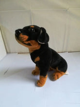 Load image into Gallery viewer, Realistic Curious Sitting Rottweiler Stuffed Animal Plush Toy-2