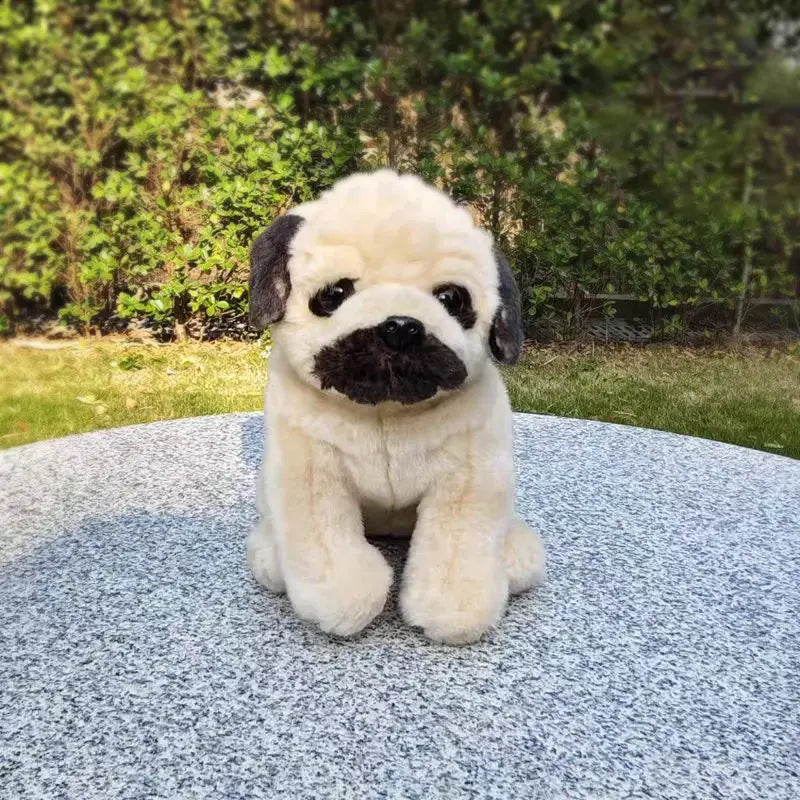 Realistic Fawn Pug Stuffed Animal Plush Toy-Dog Memorial Gifts,Pug,Stuffed Animal-1