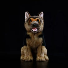 Load image into Gallery viewer, Realistic German Shepherd Plush Toy - Black &amp; Tan Sitting Dog Stuffed Animal-3
