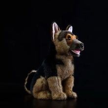 Load image into Gallery viewer, Realistic German Shepherd Plush Toy - Black &amp; Tan Sitting Dog Stuffed Animal-6