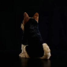 Load image into Gallery viewer, Realistic German Shepherd Plush Toy - Black &amp; Tan Sitting Dog Stuffed Animal-7
