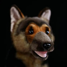 Load image into Gallery viewer, Realistic German Shepherd Plush Toy - Black &amp; Tan Sitting Dog Stuffed Animal-9