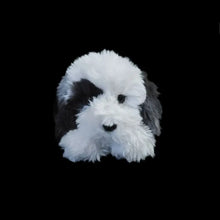 Load image into Gallery viewer, Realistic Gray and White English Sheepdog Stuffed Animal Plush Toy-2