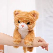 Load image into Gallery viewer, Realistic Grey and White Tabby Cat Plush Toy - Adorable Standing Curious Cat