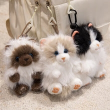 Load image into Gallery viewer, Realistic Himalayan Cat Bag Charm - Sitting with Blue Eyes-2