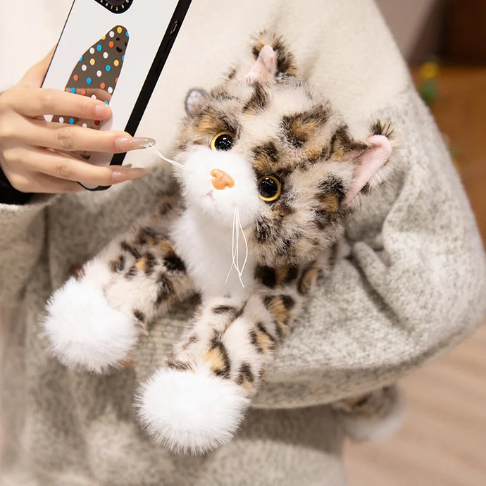 Realistic Hug Me Snow Mink Bengal Cat Stuffed Animal Plush Toys-20