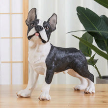Load image into Gallery viewer, Realistic Large Boston Terrier Statue - Lifelike Dog Sculpture for Home-6