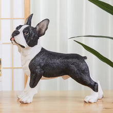 Load image into Gallery viewer, Realistic Large Boston Terrier Statue - Lifelike Dog Sculpture for Home-Home Decor-Home Decor,Statue-3