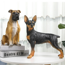 Load image into Gallery viewer, Realistic Large Boxer Dog Statue - Lifelike Dog Sculpture for Home-Home Decor-Home Decor,Statue-5