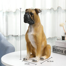 Load image into Gallery viewer, Realistic Large Boxer Dog Statue - Lifelike Dog Sculpture for Home-Pug-1