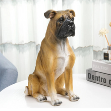 Load image into Gallery viewer, Realistic Large Boxer Dog Statue - Lifelike Dog Sculpture for Home-16