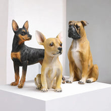 Load image into Gallery viewer, Realistic Large Fawn Chihuahua Statue - Lifelike Dog Sculpture for Home-2