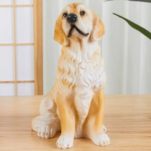 Load image into Gallery viewer, Realistic Large Golden Retriever Statue - Lifelike Dog Sculpture for Home-12