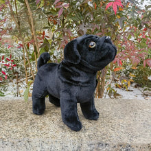 Load image into Gallery viewer, Realistic Lifelike Black Pug Stuffed Animal Plush Toy-Light Red-China Mainland-87