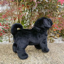 Load image into Gallery viewer, Realistic Lifelike Black Pug Stuffed Animal Plush Toy-Light Red-China Mainland-84