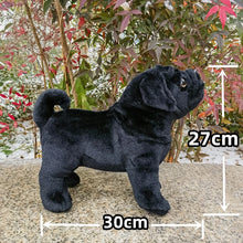 Load image into Gallery viewer, Realistic Lifelike Black Pug Stuffed Animal Plush Toy-Light Red-China Mainland-81