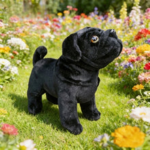 Load image into Gallery viewer, Realistic Lifelike Black Pug Stuffed Animal Plush Toy-Light Red-China Mainland-88