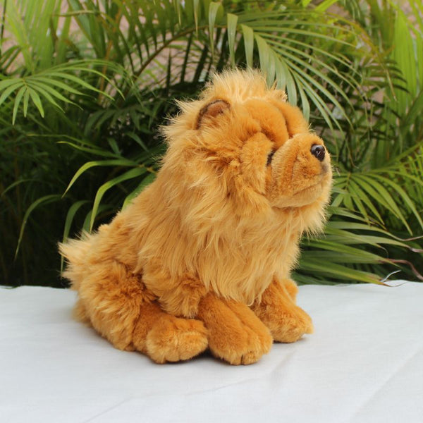 Realistic Lifelike Chow Chow Stuffed Animal Plush Toy
