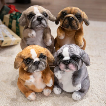 Realistic Lifelike English Bulldog Puppies Stuffed Animal Plush Toys 6 360x