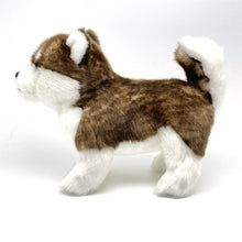 Load image into Gallery viewer, Realistic Lifelike Sable / Red and White Alaskan Malamute Stuffed Animal Plush Toy-3