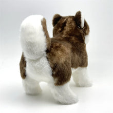Load image into Gallery viewer, Realistic Lifelike Sable / Red and White Alaskan Malamute Stuffed Animal Plush Toy-4