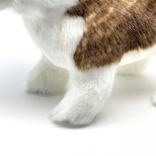 Load image into Gallery viewer, Realistic Lifelike Sable / Red and White Alaskan Malamute Stuffed Animal Plush Toy-6