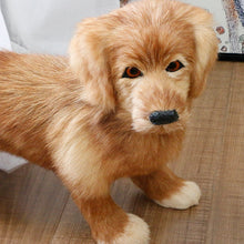 Load image into Gallery viewer, Realistic Lifelike Standing Golden Retriever Stuffed Animal with Real Fur-Stuffed Animals-Car Accessories, Golden Retriever, Home Decor, Stuffed Animal-6