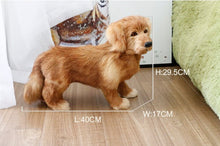Load image into Gallery viewer, Realistic Lifelike Standing Golden Retriever Stuffed Animal with Real Fur-Stuffed Animals-Car Accessories, Golden Retriever, Home Decor, Stuffed Animal-9
