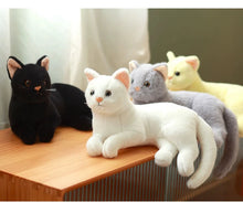 Load image into Gallery viewer, Realistic Loaf Stretch Grey Cat Stuffed Animal Plush Toy-10