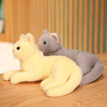 Load image into Gallery viewer, Realistic Loaf Stretch Grey Cat Stuffed Animal Plush Toy-6
