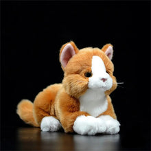 Load image into Gallery viewer, Realistic Orange and White Cat Stuffed Animal Plush Toy - Soft Fur Lifelike Detailing-Stuffed Animals-Cat Memorial Gifts,Cats,Orange and White Cat,Stuffed Animal-5