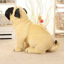 Load image into Gallery viewer, Realistic Pug Stuffed Animal - Sitting Fawn Pug Plush Toy-10