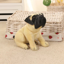 Load image into Gallery viewer, Realistic Pug Stuffed Animal - Sitting Fawn Pug Plush Toy-6