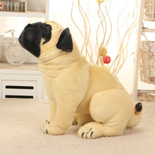 Load image into Gallery viewer, Realistic Pug Stuffed Animal - Sitting Fawn Pug Plush Toy-Beige-34x23cm-16