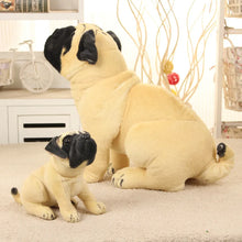 Load image into Gallery viewer, Realistic Pug Stuffed Animal - Sitting Fawn Pug Plush Toy-1