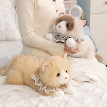 Load image into Gallery viewer, Realistic Ragdoll Cat Stuffed Animal - Darling Lace Collar Kitty