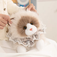 Load image into Gallery viewer, Realistic Ragdoll Cat Stuffed Animal - Darling Lace Collar Kitty