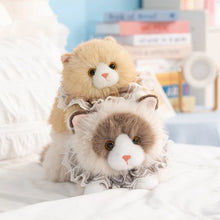 Load image into Gallery viewer, Realistic Ragdoll Cat Stuffed Animal - Darling Lace Collar Kitty
