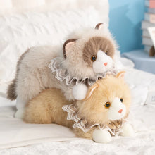Load image into Gallery viewer, Realistic Ragdoll Cat Stuffed Animal - Darling Lace Collar Kitty