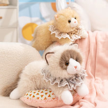 Load image into Gallery viewer, Realistic Ragdoll Cat Stuffed Animal - Darling Lace Collar Kitty