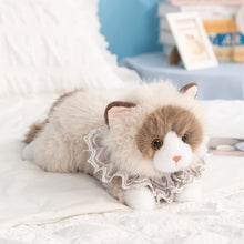 Load image into Gallery viewer, Realistic Ragdoll Cat Stuffed Animal - Darling Lace Collar Kitty