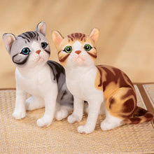 Load image into Gallery viewer, Realistic Red Tabby and White Stuffed Animal - Precious Wide-Eyed Sitting Kitty-2