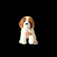 Load image into Gallery viewer, Realistic Saint Bernard Stuffed Animal Plush Toys - Wearing Red Cross Rescue Pouch-3