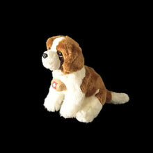 Load image into Gallery viewer, Realistic Saint Bernard Stuffed Animal Plush Toys - Wearing Red Cross Rescue Pouch-4