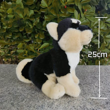 Load image into Gallery viewer, Realistic Sitting Black and Tan Shiba Inu Stuffed Animal Plush Toy-Stuffed Animals-Dog Memorial Gifts,Shiba Inu,Stuffed Animal-8