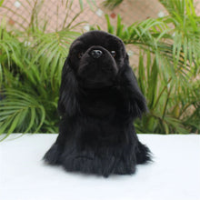 Load image into Gallery viewer, Realistic Sitting Black English Cocker Spaniel Stuffed Animal Plush Toy-2