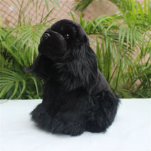 Load image into Gallery viewer, Realistic Sitting Black English Cocker Spaniel Stuffed Animal Plush Toy-5