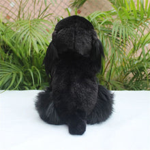 Load image into Gallery viewer, Realistic Sitting Black English Cocker Spaniel Stuffed Animal Plush Toy-6